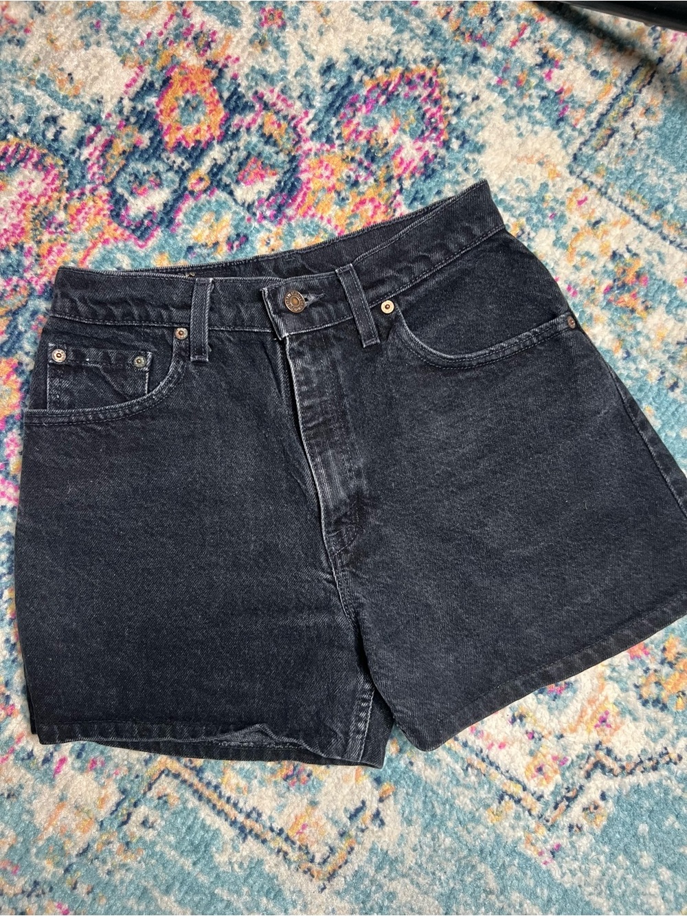Levi's Women's Black Denim Jean Shorts